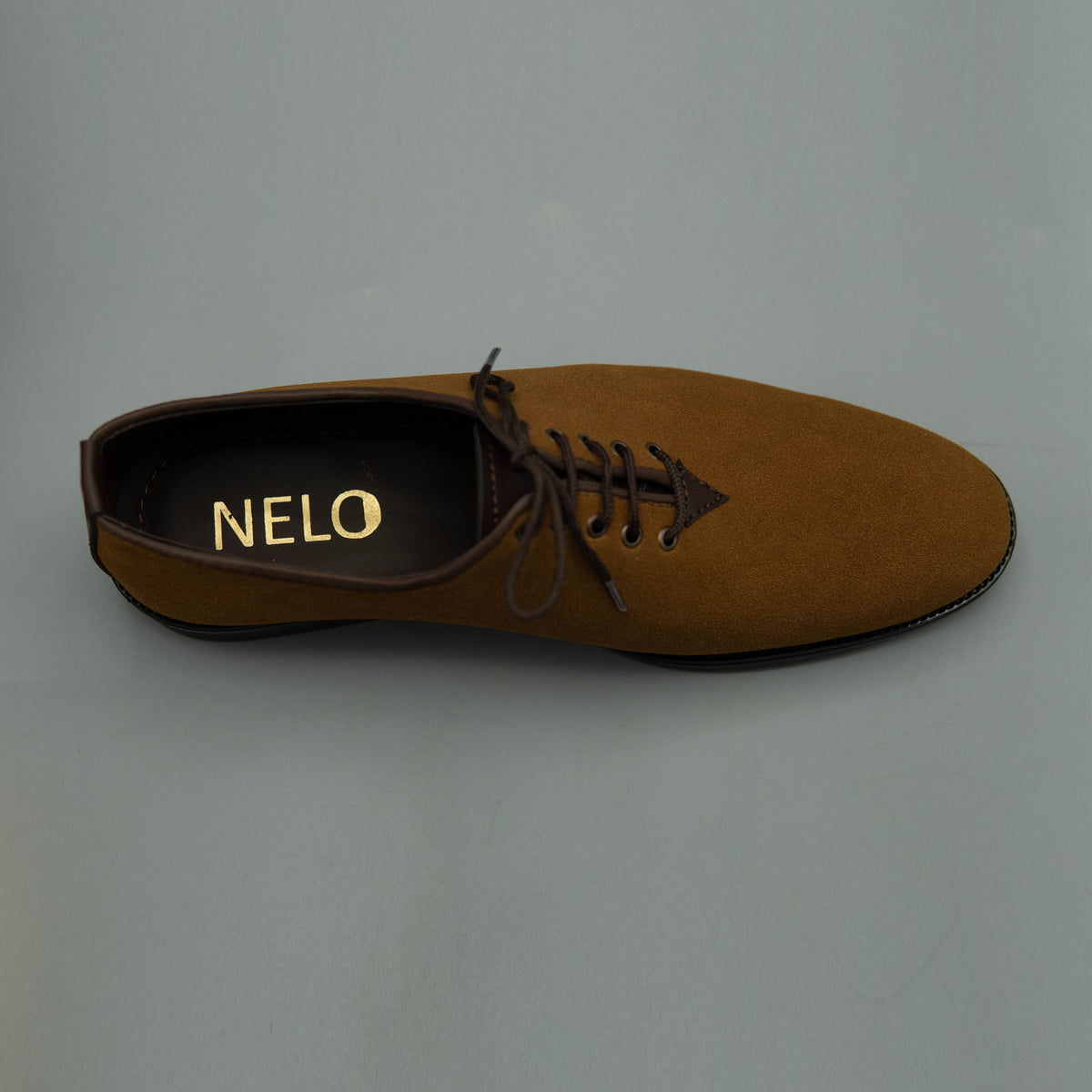 Prime Suede Lace-up Shoes Mustard Color