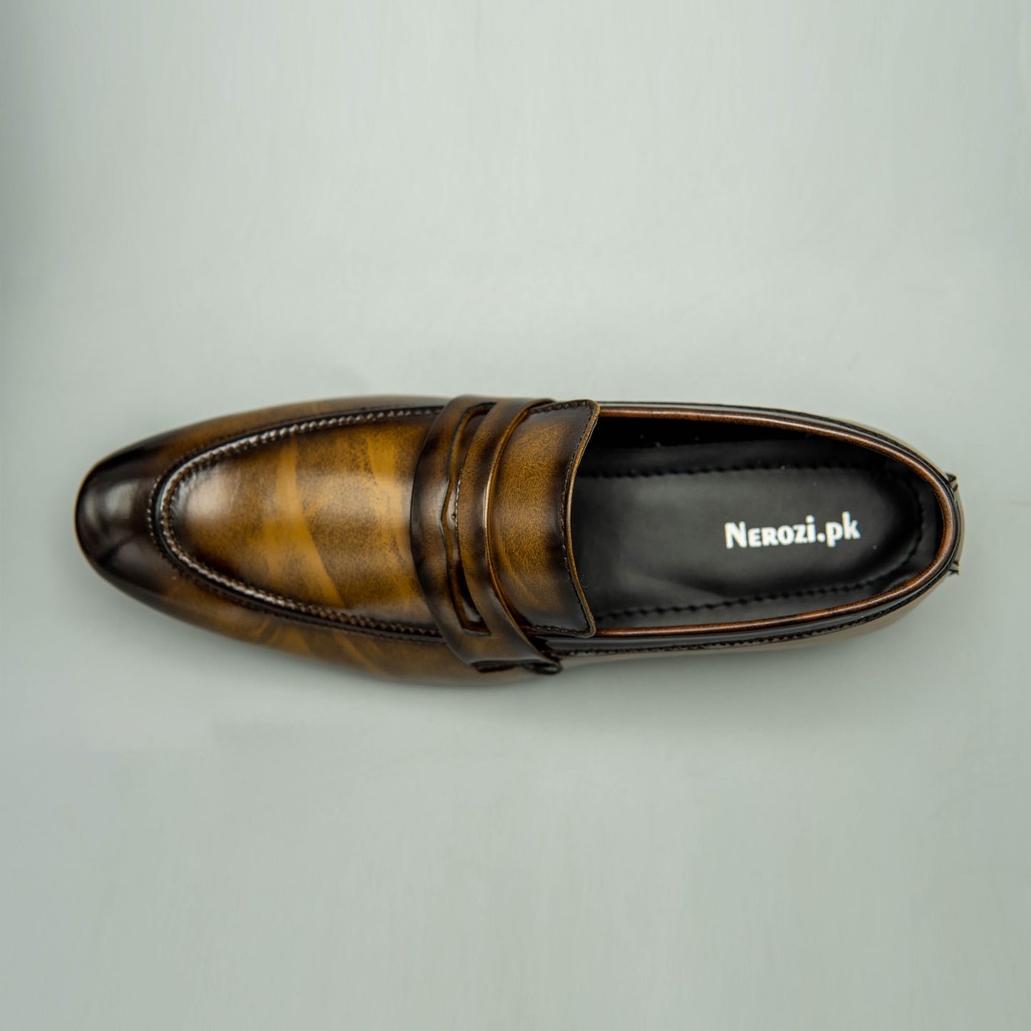 Tan Patina Loafers For Light Weight Comfort
