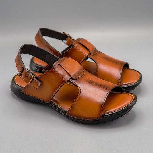 Regular Sandal Hand Made Mustard Colour