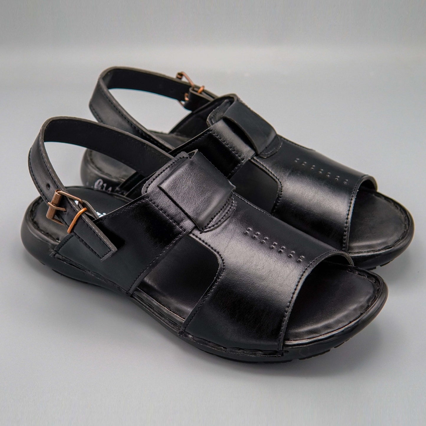 Regular Sandal Handmade Black Colour