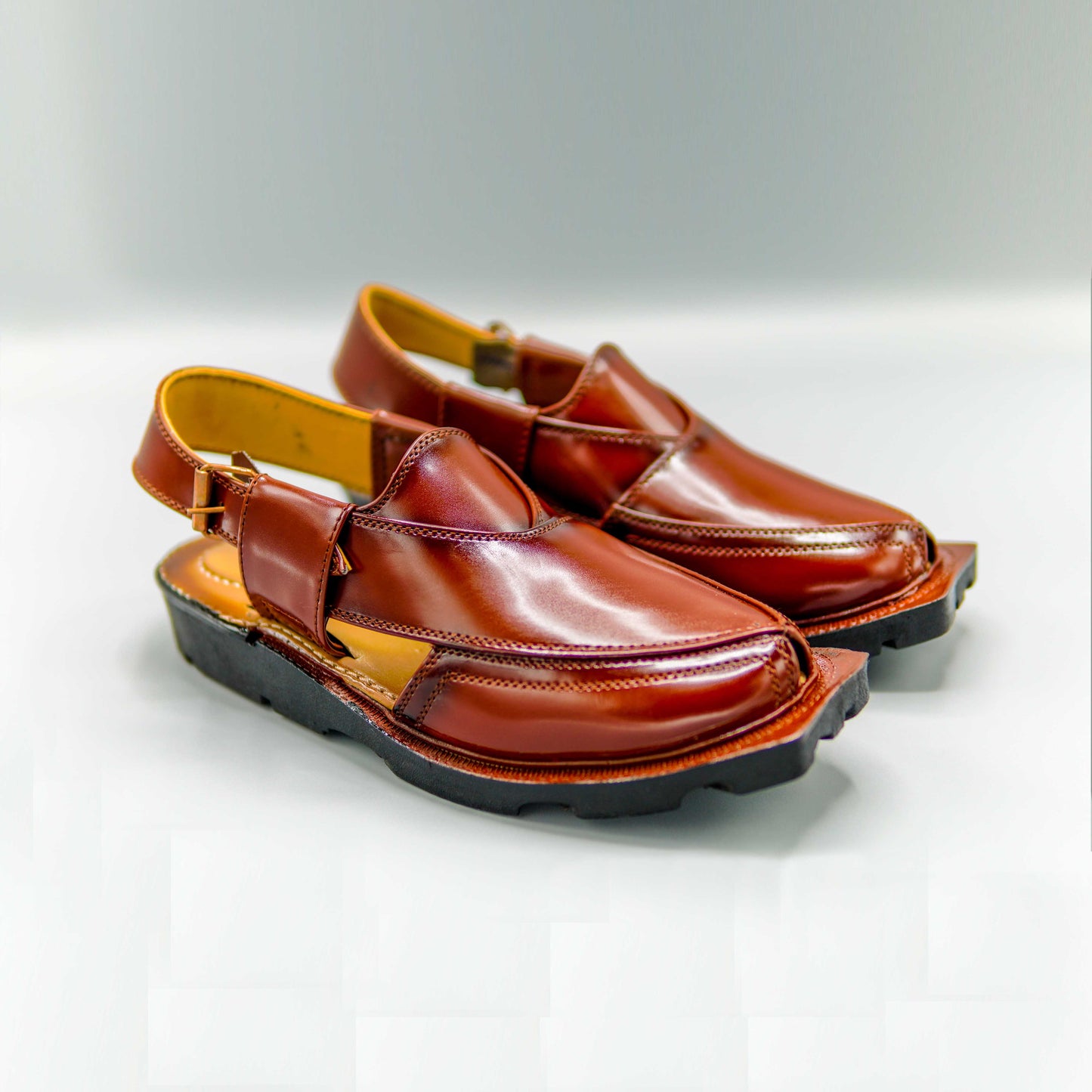 Nerozi Chappal Hand Crafted Dark Red Colour