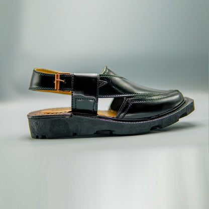 Nerozi Chappal Hand Crafted Black Colour