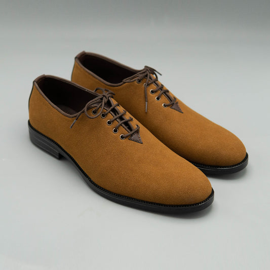 Prime Suede Lace-up Shoes Mustard Color