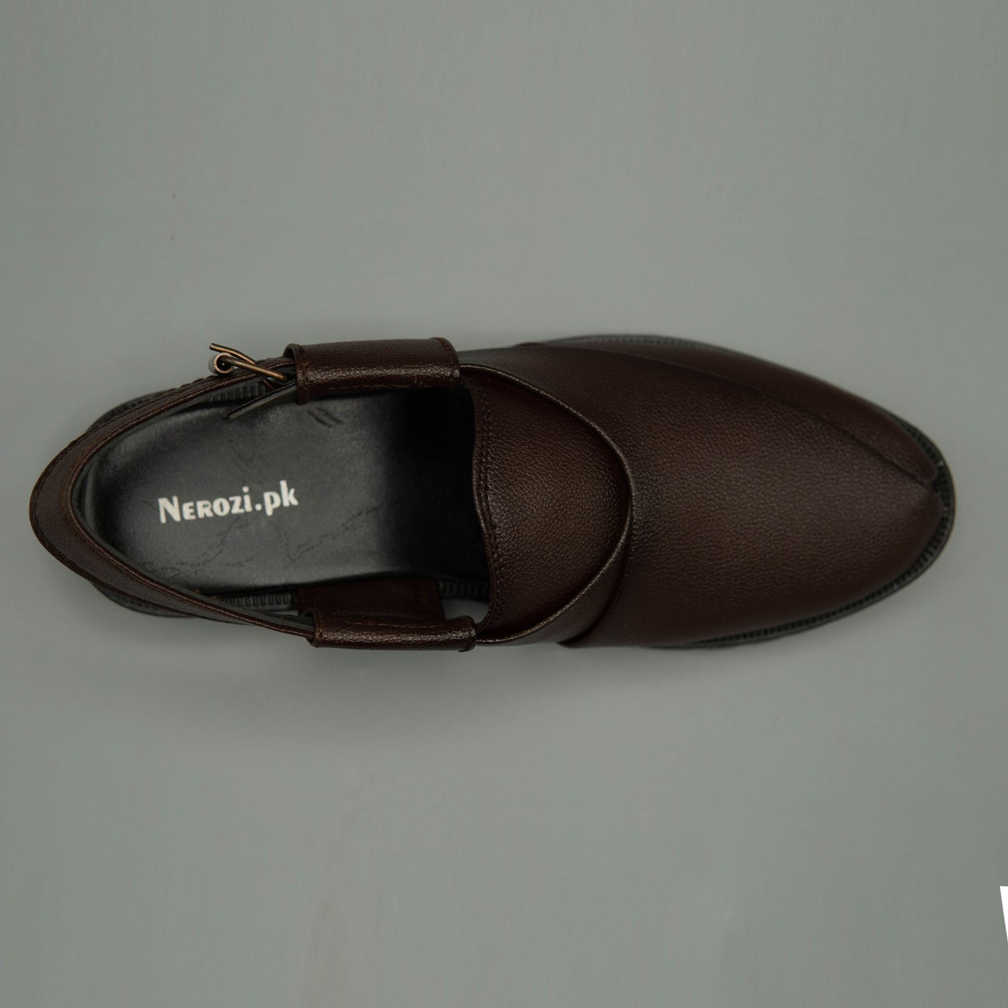 Noir Textured Deep brown Sandals